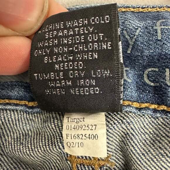 Mossimo Womens Curvy Fit Boot Cut Jeans 2L 99% Cotton 1% Spandex - Picture 6 of 6